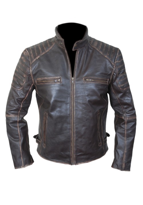 Men's Fashion Rub Buff Jacket
